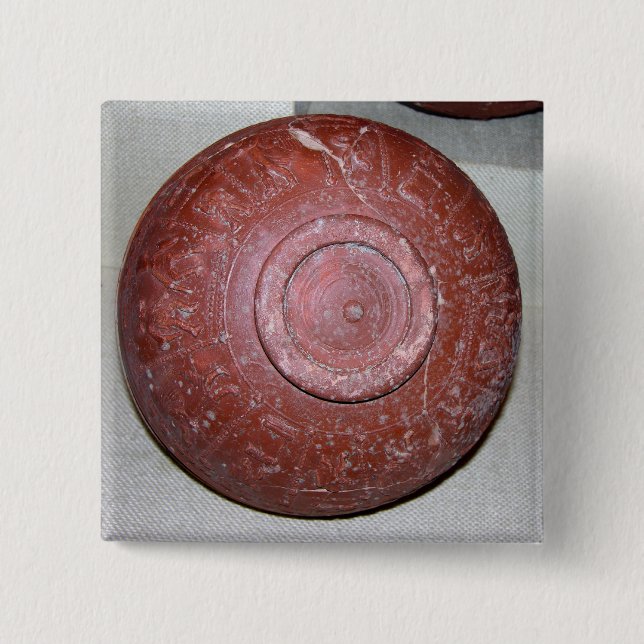 Dragondorff cup, c.150 BC (pottery) 15 Cm Square Badge (Front)