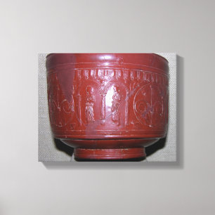 Dragondorff cup, from Graufesenque, c.150 BC (terr Canvas Print