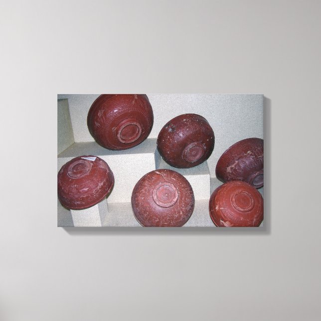 Dragondorff cups, c.150 BC (pottery) Canvas Print (Front)