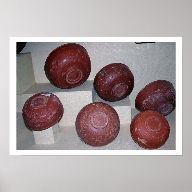 Dragondorff cups, c.150 BC (pottery) Poster (Front)