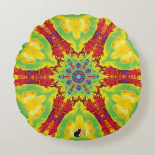 Dragoneye Kaleidoscope Round Cushion