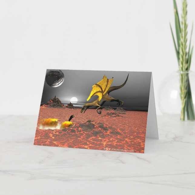 DragonFire Greeting Card (Front)