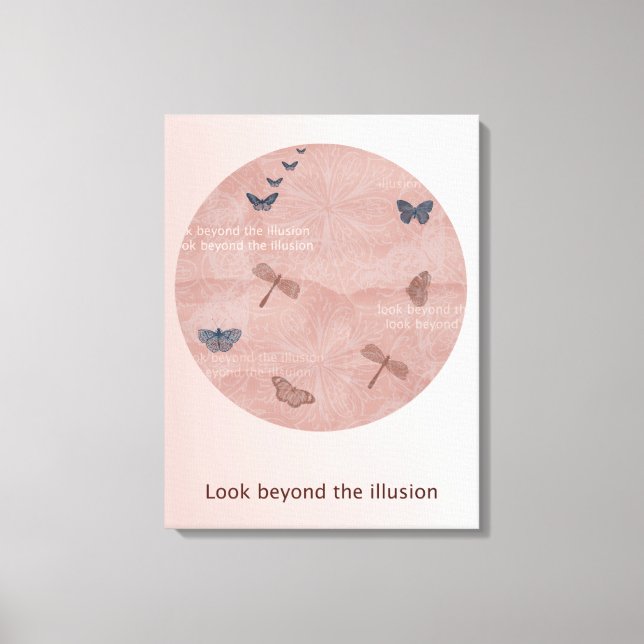 Dragonflies and Butterflies Canvas Print (Front)