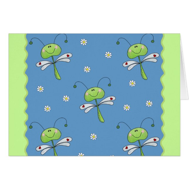 Dragonflies and Daisies (Front Horizontal)