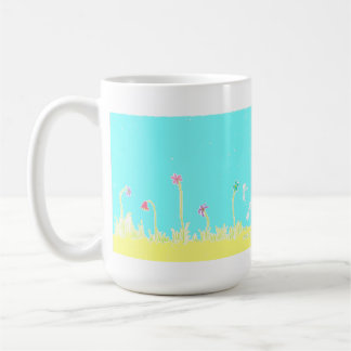 Dragonflies and Flowers Coffee Mug