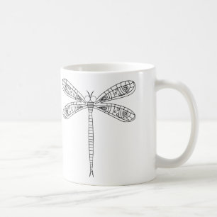 Dragonflies and Lilies Mug to Paint