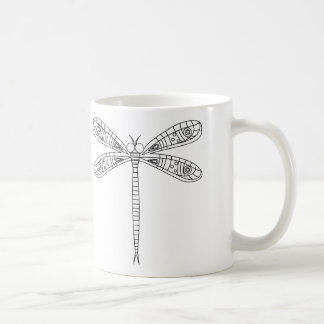 Dragonflies and Lilies Mug to Paint
