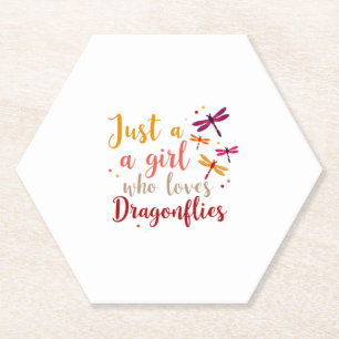 Dragonflies Animals Women Gift Idea Dragonfly (1) Paper Coaster