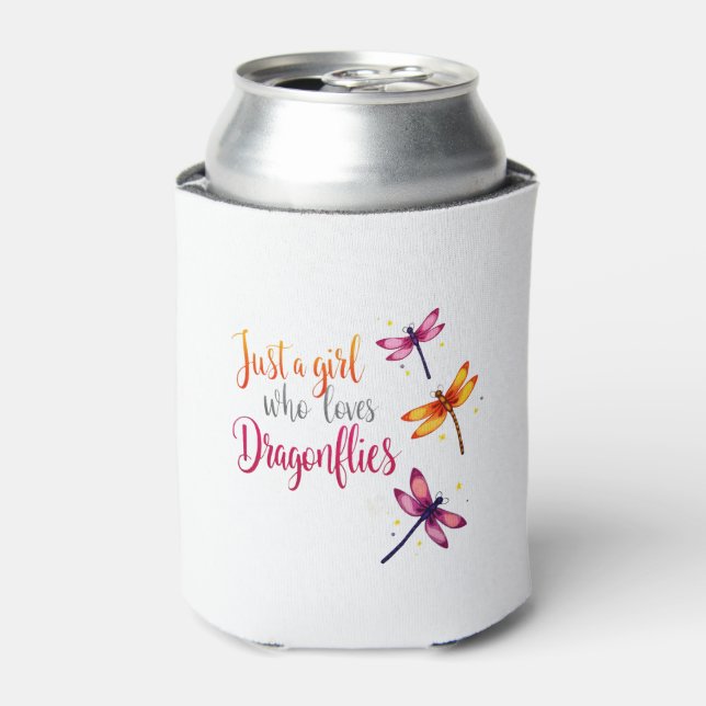 Dragonflies Animals Women Gift Idea Dragonfly (2) Can Cooler (Can Front)