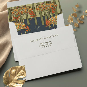 Dragonflies Art Nouveau Vintage Envelope