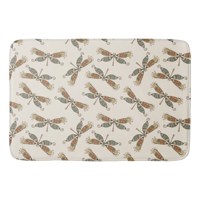 Dragonflies Bath Mat (Front)