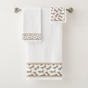 Dragonflies Bath Towel Set