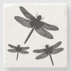 Dragonflies Black and White Silhouette Outline