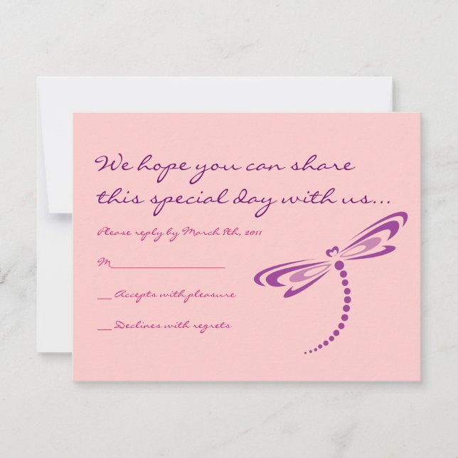 DRAGONFLIES B'nai Mitzvah Invitation (Front)