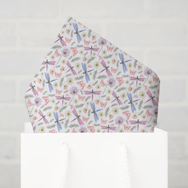 Dragonflies & Butterflies Tissue Paper (Gift Bag)