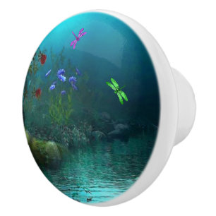 Dragonflies Ceramic Knob