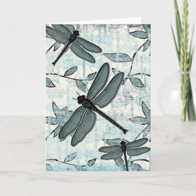 Dragonflies, Damselflies & Flowers |Greeting Cards (Front)