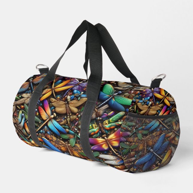 Dragonflies  duffle bag (Right Corner)