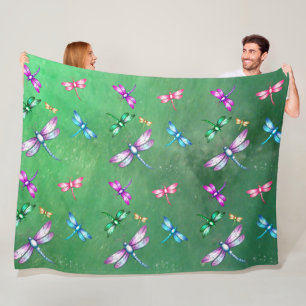 Dragonflies Fleece Blanket