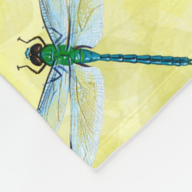 Dragonflies Fleece Blanket (Corner)