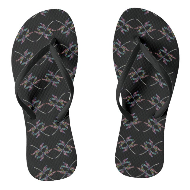 Dragonflies Flip Flops (Footbed)