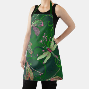 Dragonflies Green Apron