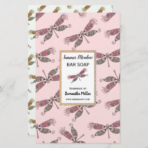 Dragonflies Handmade Soap Product Recycled Paper