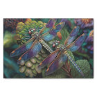 Dragonflies in a Colourful Garden Decoupage