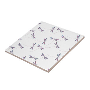 Dragonflies in flight ceramic tile