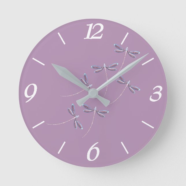 Dragonflies in flight round clock (Front)