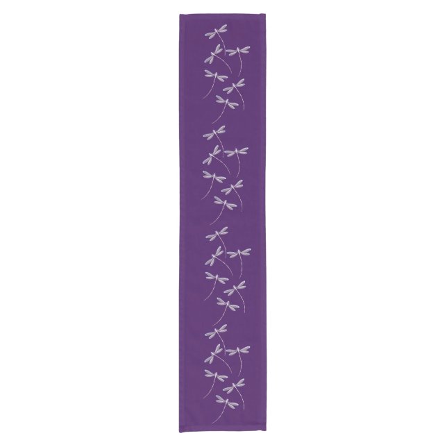 Dragonflies in flight short table runner (Front)