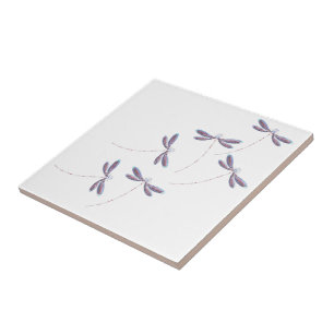 Dragonflies in flight tile