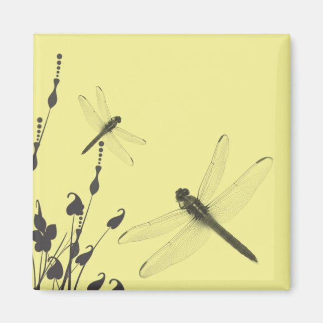 Dragonflies in the Grass Magnet (Front)