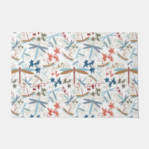 Dragonflies Multi Coloured Pattern Doormat