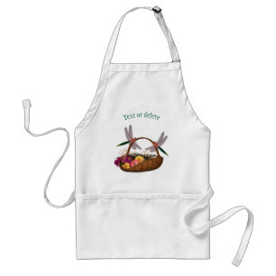 Dragonflies On Flower Basket Personalised Standard Apron