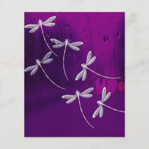 Dragonflies on water