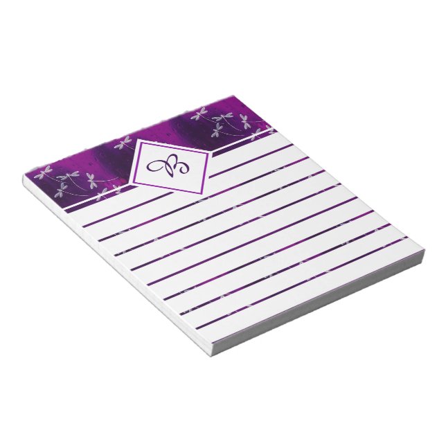 Dragonflies on water notepad (Angled)