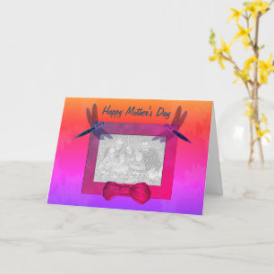 Dragonflies Personalised Photo Mother's Day Card