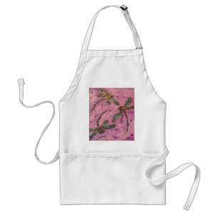 Dragonflies Pink Fizz Standard Apron