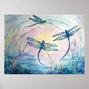 Dragonflies Poster