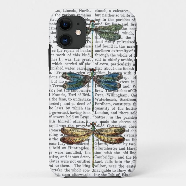 Dragonflies Print 2 Case-Mate iPhone Case (Back)