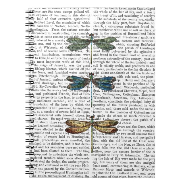 Dragonflies Print 2 Notebook (Front)