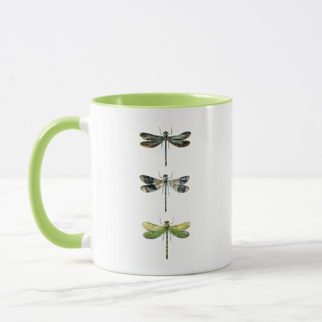 Dragonflies Print 3 Mug (Left)