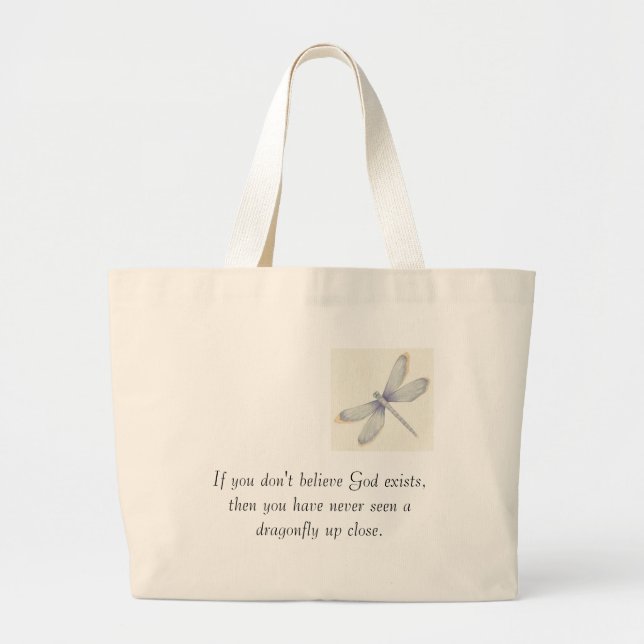 Dragonflies_Print_C12047134%5B1%5D, If you don'... Large Tote Bag (Front)