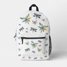 Dragonflies Print Cut Sew Bag