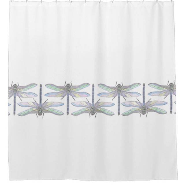 DRAGONFLIES Shower Curtain (Front)