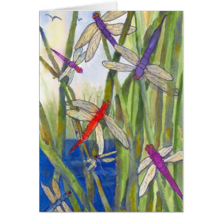 Dragonflies Summer Card
