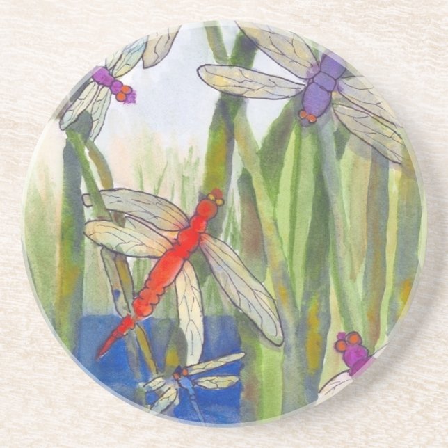 Dragonflies Summer Coaster (Front)
