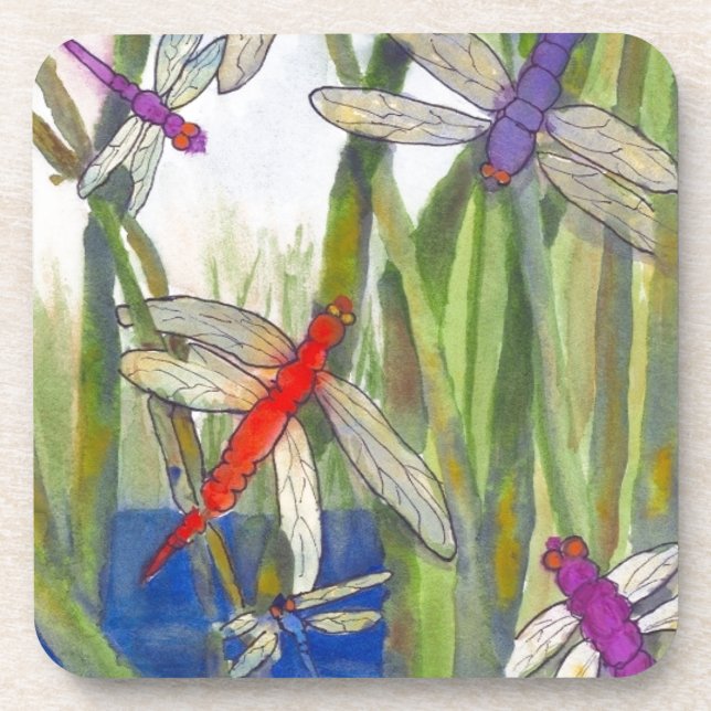 Dragonflies Summer Coaster (Front)