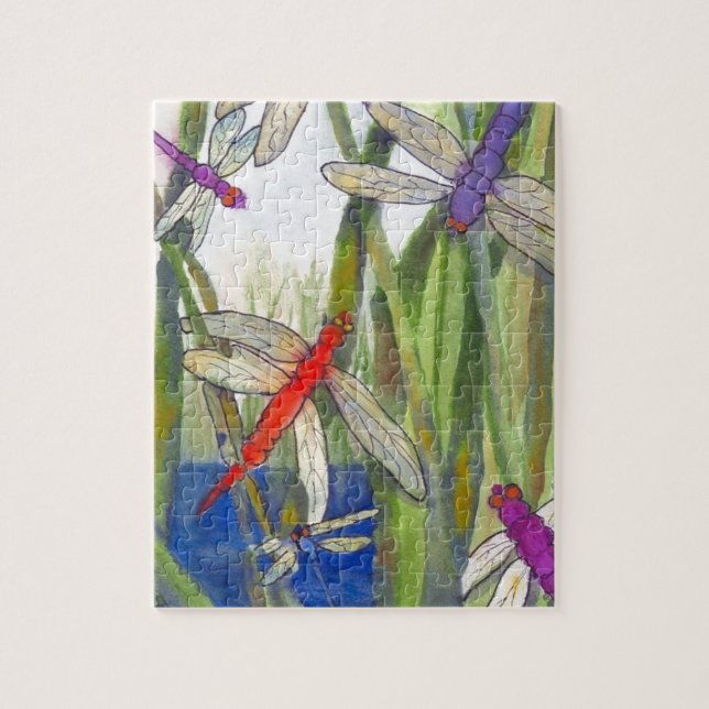 Dragonflies Summer Jigsaw Puzzle (Vertical)